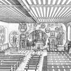 „Urbis Norimbergensis Insigniorum Templorum …“ Georgskirche in Kraftshof