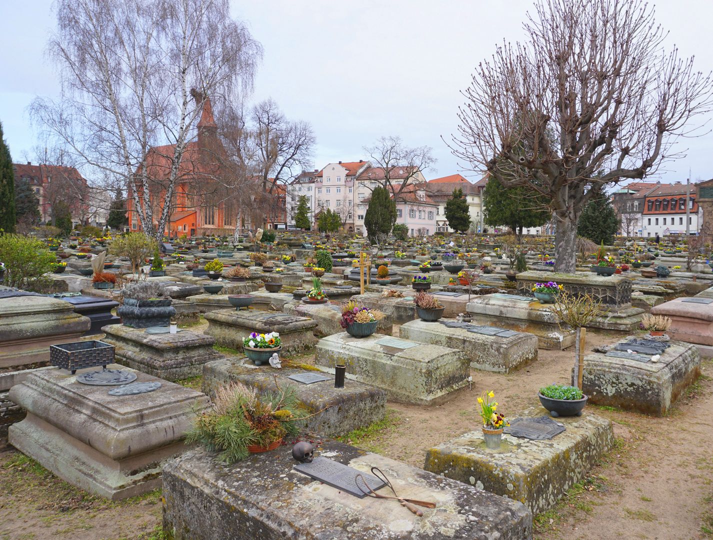 Johannisfriedhof Grabstätte I A 66B Lage im Gräberfeld