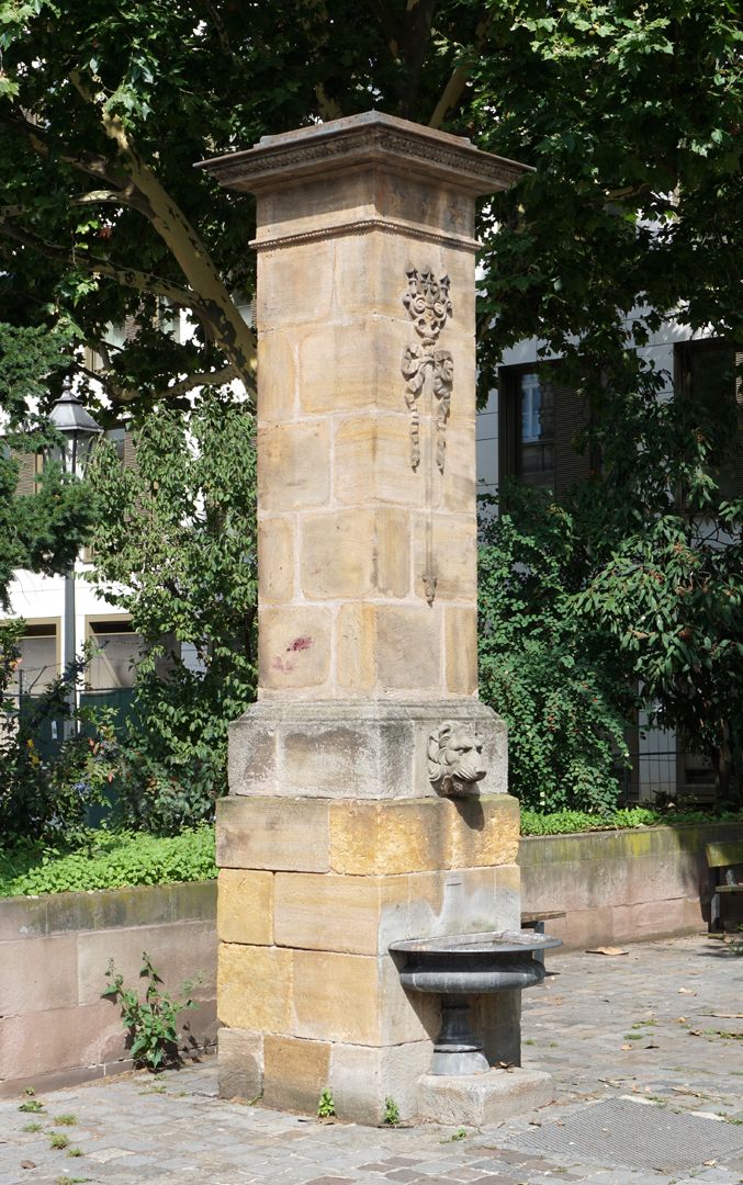 Pumpbrunnen Ansicht der Süd- und Ostseite