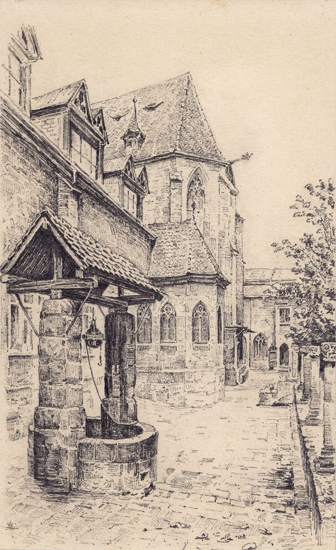 Karthäuserkirche und -kapelle, mit Ziehbrunnen Karthäuserkirche und -kapelle, mit Ziehbrunnen